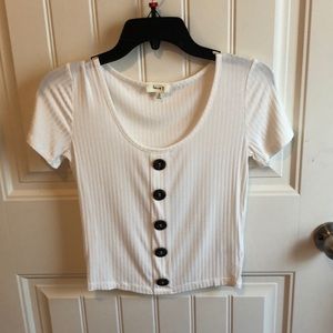 White shirt with buttons